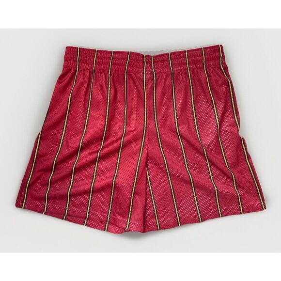 Authentic ERIC EMANUEL x Miami Heat Men’s Shorts Stripped Red, Size XL - Picture 2 of 7